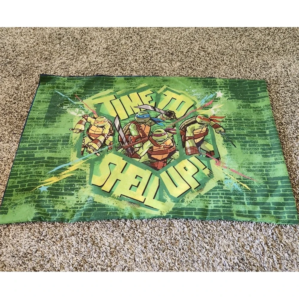 Teenage Mutant Ninja Turtles TMNT Pillowcase Time To Shell‎ Up Standard Size